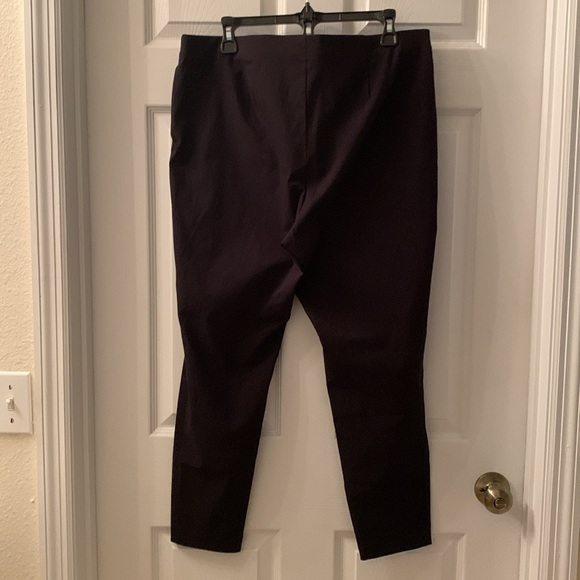 MICHAEL by Michael Kors Slim Pants Black Flat Front Pull-On Style. 1X NWOT - Picture 4 of 7